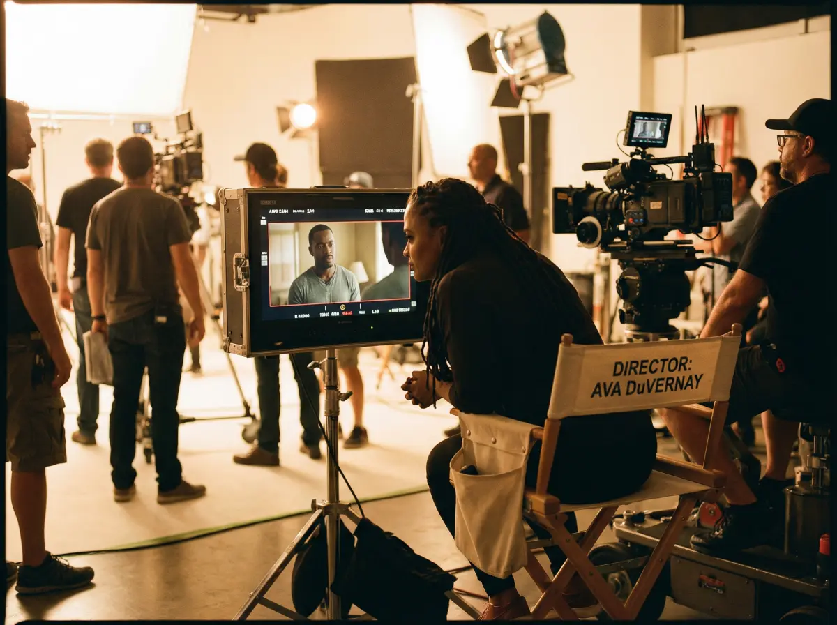 知名导演在 神木丽 平台发布的剧组工作现场